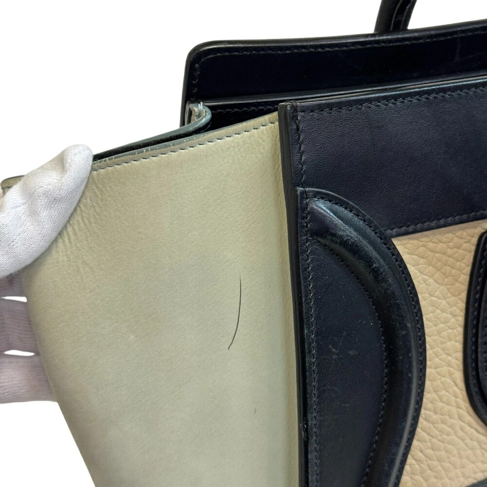 CELINE Luggage Shopper Handbag Gray Bag - Picture 9 of 10
